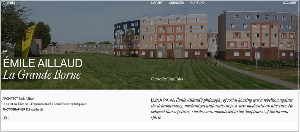 Luna Paiva selected Favas.net's Empowerment of La Grande Borne project.